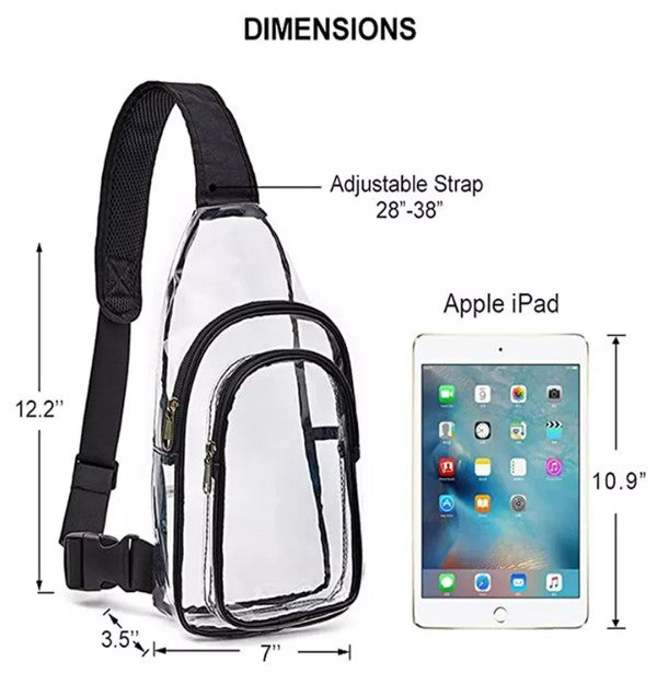 Fun Easy Carry Clear See Through Fashion Sling Bag