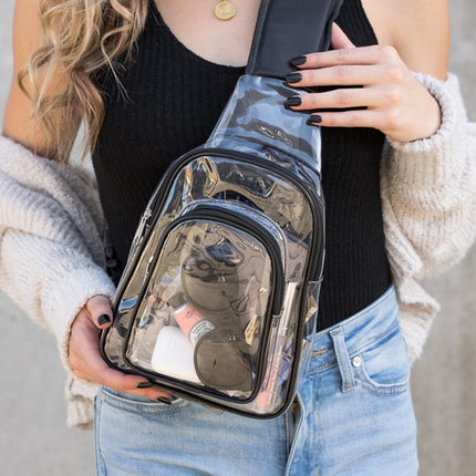 Fun Easy Carry Clear See Through Fashion Sling Bag - Accessoriesforever