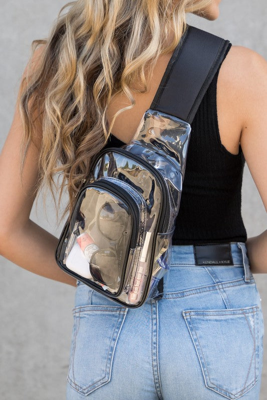 Fun Easy Carry Clear See Through Fashion Sling Bag