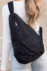 Oversized Canvas Fashion Sling Bag