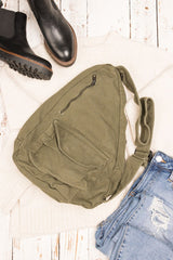 Oversized Canvas Fashion Sling Bag