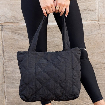 Simple Casual Fashion Puffed Quilted Tote Bag - Accessoriesforever
