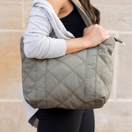 Simple Casual Fashion Puffed Quilted Tote Bag - Accessoriesforever
