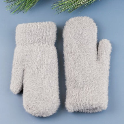 Soft Cozy Thick Plush Fur Lined Mittens