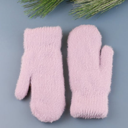 Soft Cozy Thick Plush Fur Lined Mittens