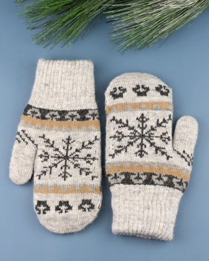 Cozy Warm Nordic Snowflake Fashion Winer Mittens