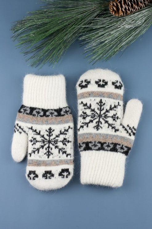 Cozy Warm Nordic Snowflake Fashion Winer Mittens - Accessoriesforever