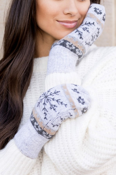 Cozy Warm Nordic Snowflake Fashion Winer Mittens - Accessoriesforever