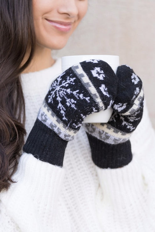 Cozy Warm Nordic Snowflake Fashion Winer Mittens - Accessoriesforever