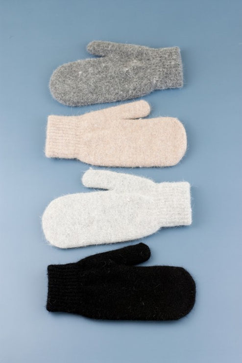 Cozy Warm Solid Classic Everyday Fashion Mittens - Accessoriesforever
