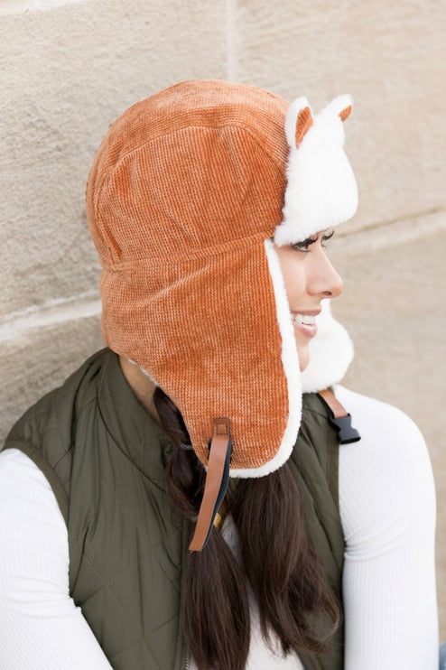 Adorable Kitten Cat Ear Plush Fashion Trapper Hat - Accessoriesforever