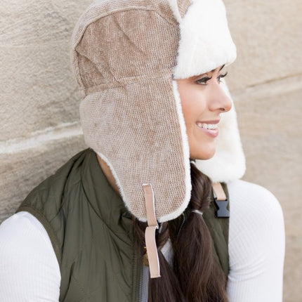 Adorable Kitten Cat Ear Plush Fashion Trapper Hat - Accessoriesforever