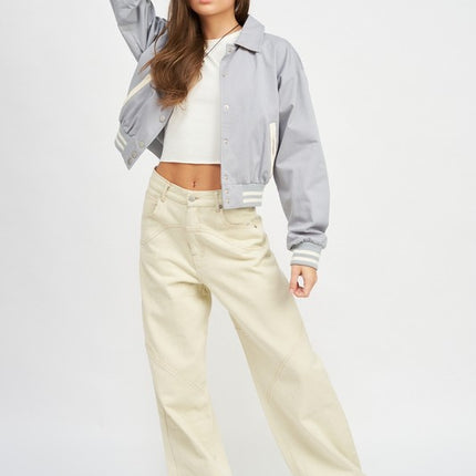 Classic Causal Stylish Fashion Outwear Collared Bomber Jacket - Accessoriesforever