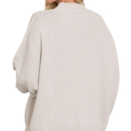 Modern Comfortable Fashion Side Slit Oversized Sweater - Accessoriesforever