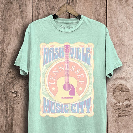Nashville Music City Graphic Tee T-Shirt