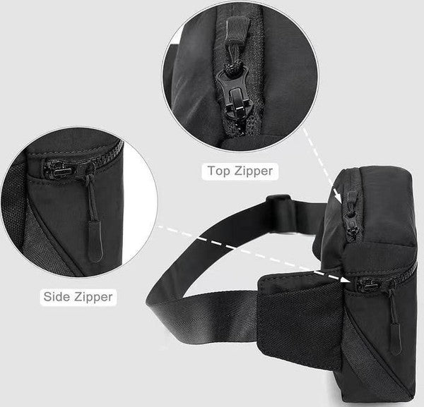 Casual Everyday Nylon Sling Belt Bag