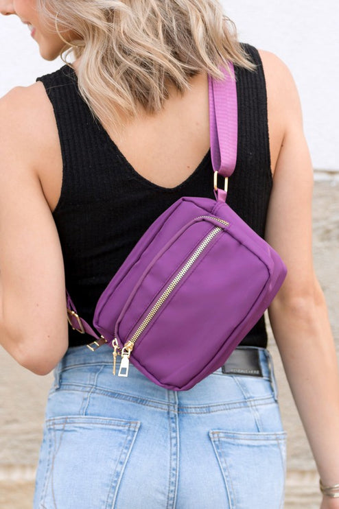 Chic Modern Sleek Crossbody Sling Bag - Accessoriesforever