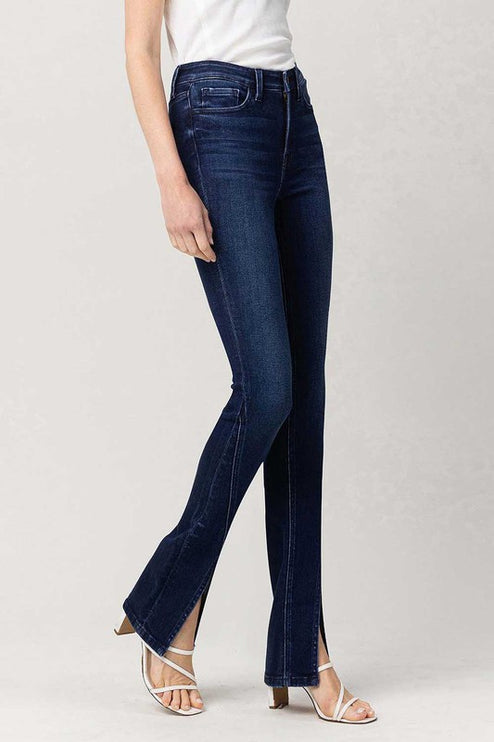 High Rise Slim Straight W/Slit - Accessoriesforever