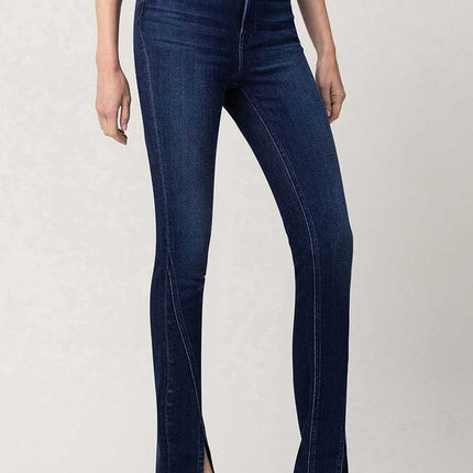 High Rise Slim Straight W/Slit - Accessoriesforever