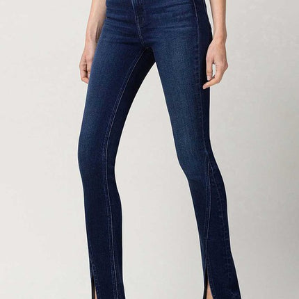 High Rise Slim Straight W/Slit - Accessoriesforever