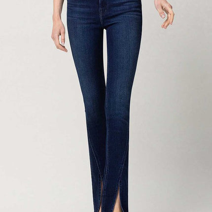 High Rise Slim Straight W/Slit - Accessoriesforever