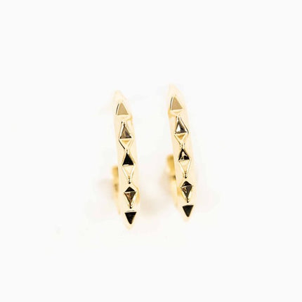 Edgy Spiked Fashion Dangle Hoop Earrings - Accessoriesforever