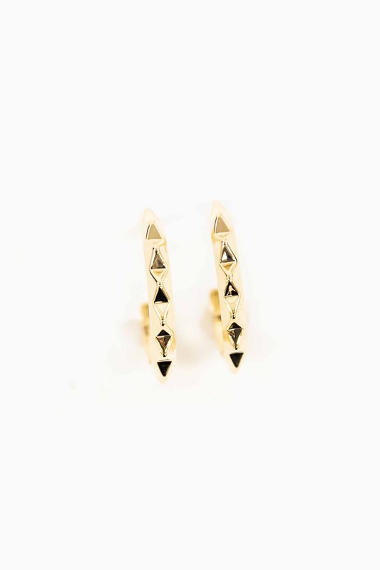Edgy Spiked Fashion Dangle Hoop Earrings