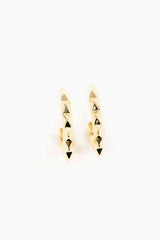 Edgy Spiked Fashion Dangle Hoop Earrings