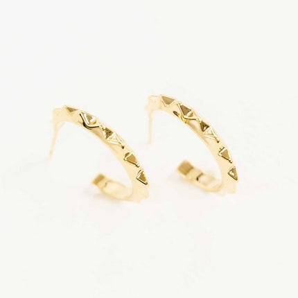 Edgy Spiked Fashion Dangle Hoop Earrings - Accessoriesforever