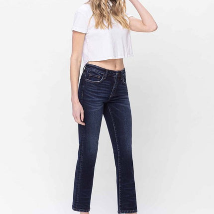 Mid Rise Slim Straight Jeans - Accessoriesforever