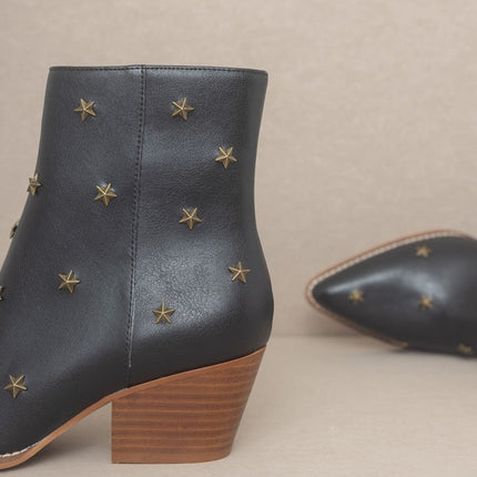 Star Studded Western Fashion Shoes Boots - Accessoriesforever