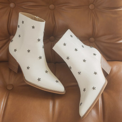 Star Studded Western Fashion Shoes Boots - Accessoriesforever