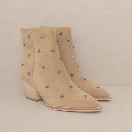Star Studded Western Fashion Shoes Boots - Accessoriesforever