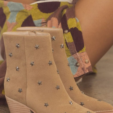 Star Studded Western Fashion Shoes Boots - Accessoriesforever