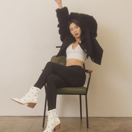 Star Studded Western Fashion Shoes Boots - Accessoriesforever