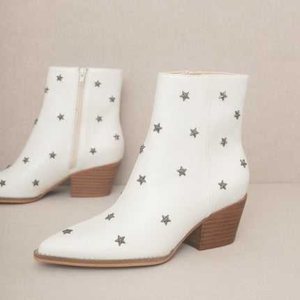 Star Studded Western Fashion Shoes Boots - Accessoriesforever