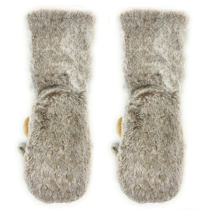 Moose Up Cozy Warm Women's Plush Animal Slipper Socks