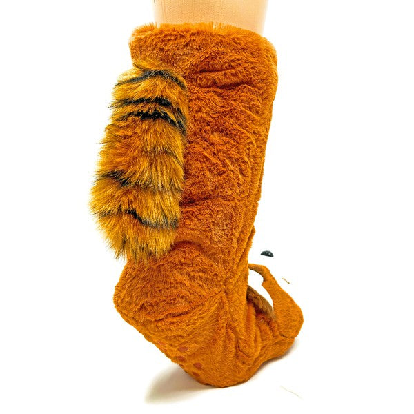 Red Panda Cozy Warm Women's Plush Animal Slipper Socks