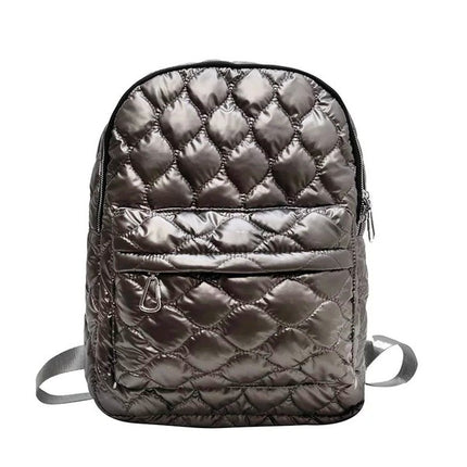 Chic Stylish Fashion Metallic Puffer Backpack - Accessoriesforever