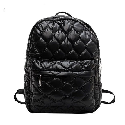 Chic Stylish Fashion Metallic Puffer Backpack - Accessoriesforever