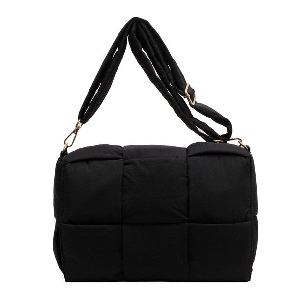 Quilted Puffer Removable Pouch Folder-Over Crossbody Bay - Accessoriesforever