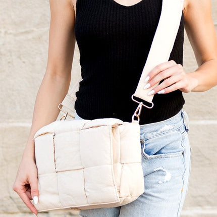 Quilted Puffer Removable Pouch Folder-Over Crossbody Bay - Accessoriesforever
