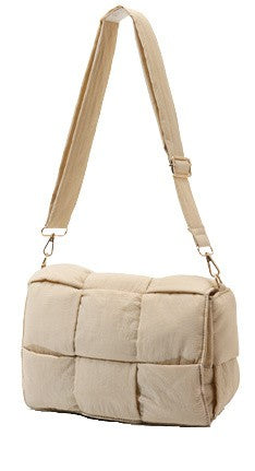 Quilted Puffer Removable Pouch Folder-Over Crossbody Bay - Accessoriesforever
