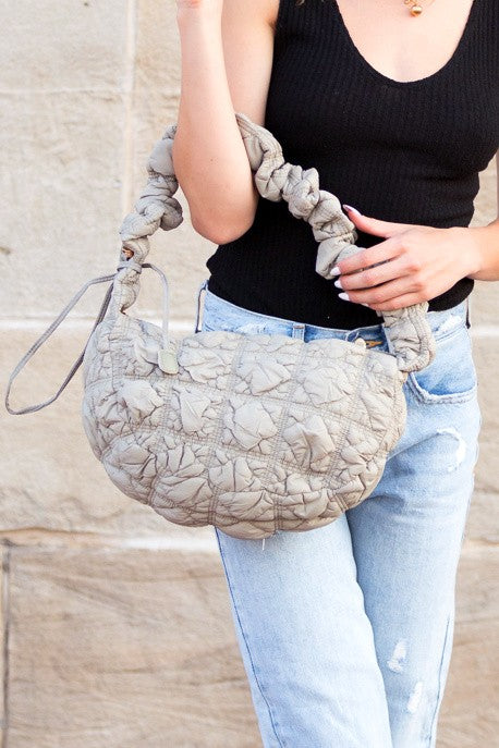 Versatile Convertible Quilted Puffer Crossbody Bag - Accessoriesforever