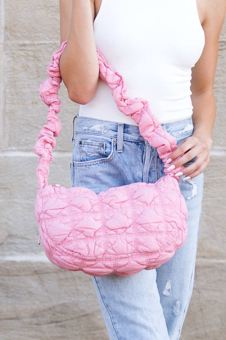 Versatile Convertible Quilted Puffer Crossbody Bag - Accessoriesforever