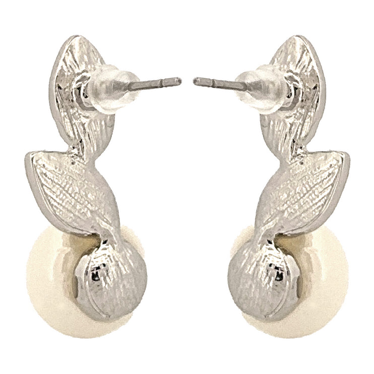 Bridal Wedding Prom Jewelry Elegant Modern Pearl Drop Stud Earrings