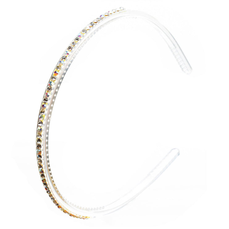 Fashion Sparkle Crystal Rhinestone Simple Linear Teeth Headband