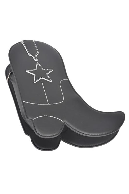 Cowboy Boots Shape Western Style Fashion Statement Iconic Swing Crossbody Bag