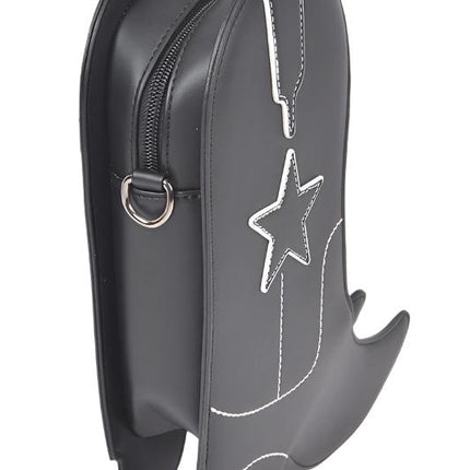 Cowboy Boots Shape Western Style Fashion Statement Iconic Swing Crossbody Bag