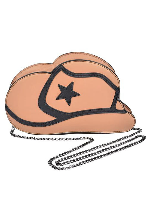 Cowboy Hat Shape Western Style Fashion Statement Iconic Swing Crossbody Bag